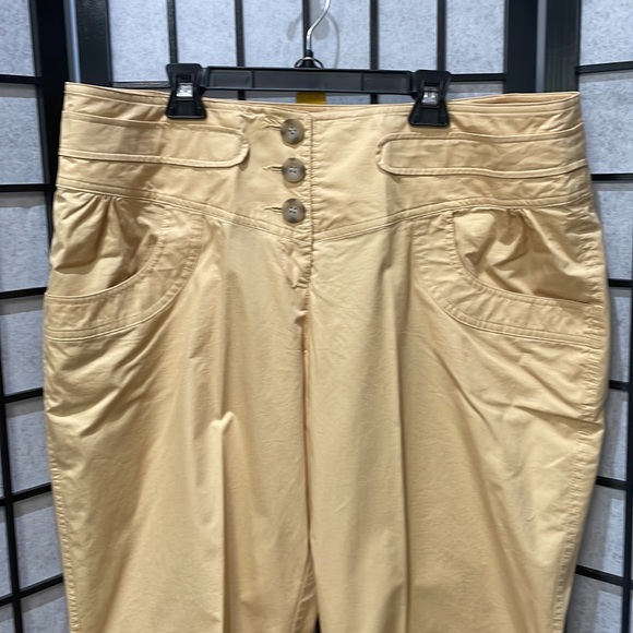 Bianca Nygård 100% Cotton Camel Capris, SZ 16 - Picture 3 of 11